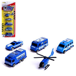 Набор машин Полиция, 5 штук