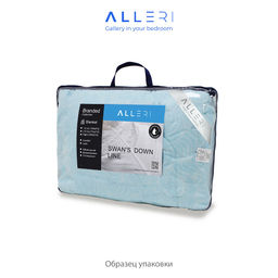 Одеяло Лебяжий пух (Поплин), Облегченное, 150 гр/м2 Евро - Alleri фото 2