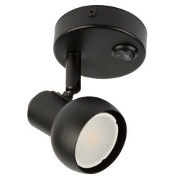 DLC-S621 GU10/B BLACK Светильник декоративный накладной, серия Sotto. Без лампы, цоколь GU10. Выкл. на корпусе. Металл. Черный. TM Fametto