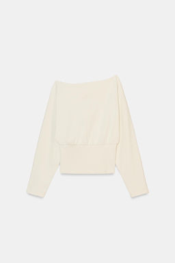 ASYMMETRIC COTTON SWEATSHIRT - Zara фото 6