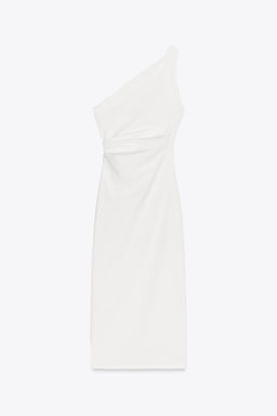 ASYMMETRIC MIDI DRESS - Zara фото 11