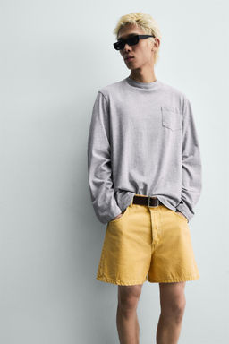 BERMUDA DENIM RELAXED FIT COLOR / Amarillo - Zara фото 6