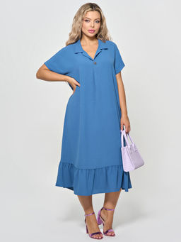 Платье 0339-1с темно-голубой - Dora фото 10