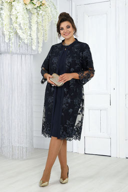 Платье Ninele 7431-Р темно-синий - Mira fashion фото 1364