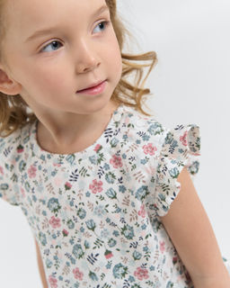 Футболка с баской Цветы - Bungly фото 7