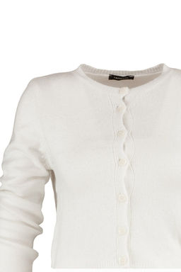 Ekru Crop Yumusak Dokulu 2li Bluz-H?rka Triko Tak?m TWOAW21HI0107