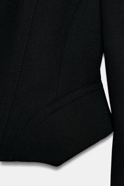 ZW COLLECTION SHORT BLAZER WITH TOPSTITCHING - Zara фото 11