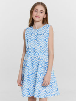 Сарафан для девочек с принтом зигзаги - Mark formelle фото 3