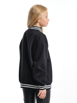 Бомбер (джемпер) 33-25015 черный