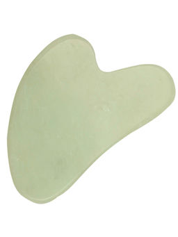 Nail Art Скребок Гуаша нефритовый сердце, 8 см, светло-зелёный