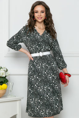 Платье Bellovera 17П5021 тёмно-зеленый