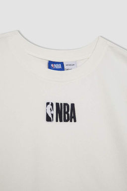 DeFactoFit Футболка Oversize с круглым вырезом и короткими рукавами NBA Wordmark  фото 8