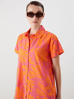 Desenli G?mlek Elbise