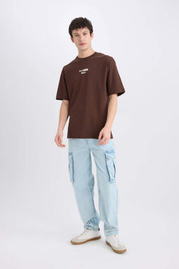 Attack on Titan Boxy Fit Bisiklet Yaka S?rt Bask?l? K?sa Kollu Tisort - Defacto фото 3