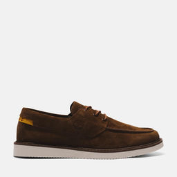 Мужские мокасины Timberland Newmarket Boat Shoe Leather коричневые