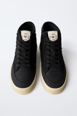 HIGH-TOP SNEAKERS WITH RHINESTONES - Zara фото 5