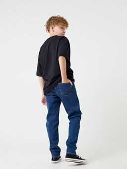 Джинсы regular fit Cиние подростковые - Bungly фото 3
