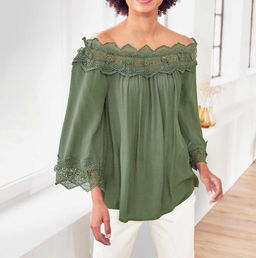 Блузка, хаки