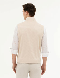 Bej Deri Yelek - Pierre cardin фото 5