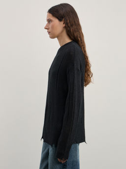 Джемпер с рваными деталями / Zarina  фото 4