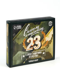 Чай подарочный 23 февраля, 20 г + 12 п