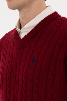 Erkek Bordo Kazak - U.s. polo assn фото 7