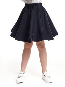 Юбка для девочки в школу синяя форма Солнце 22-6727 синий