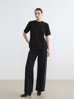 Ta?l? Wideleg Kad?n Jean Pantolon