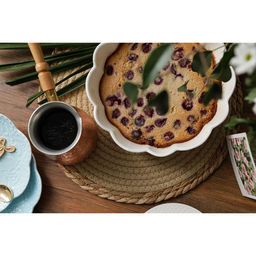 Блюдо для запекания Magistro «Флора», d=20 см, фарфор, белое