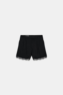 BERMUDA SHORTS WITH LACE TRIM - Zara фото 4