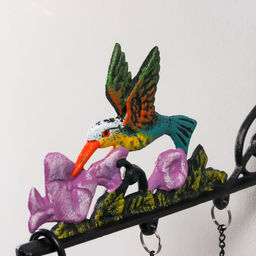 Колокол сувенирный чугун Колибри цветной 28х9,7х31 см - Simaland фото 4