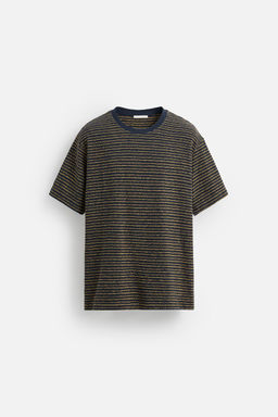 STRIPED JACQUARD T-SHIRT - Zara фото 6