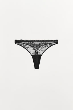FLORAL EMBROIDERED THONG - Zara фото 13