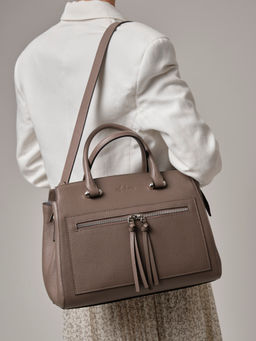 Сумка саквояж Schatz 40768 тауп