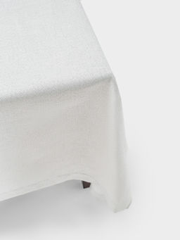 Скатерть, 160х160 см, полиэстер, серая, Cord - Anna lafarg фото 3