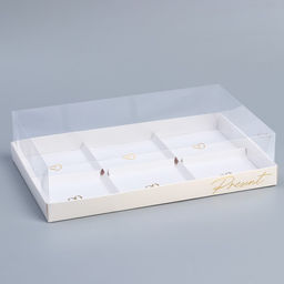Цена за 5 шт. Коробка кондитерская для муссовых пирожных «Present», 27×17.8×6.5 см