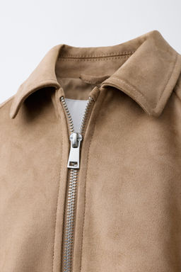 FAUX SUEDE BALLOON JACKET - Zara фото 5