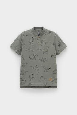 КР 302706-1/зеленый чай,динозавры к554 фуфайка (футболка) для мал - Crockid фото 3