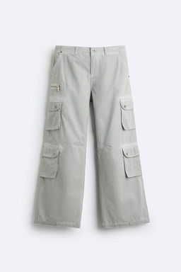 OVERDYED CARGO TROUSERS - Zara фото 6