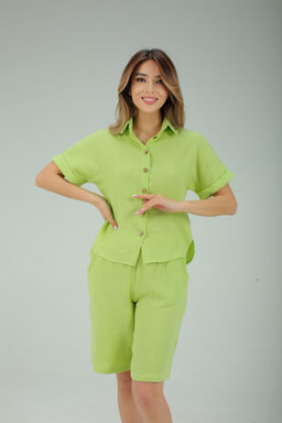 578 ПИЖАМА (ШОРТЫ) (Лайм)