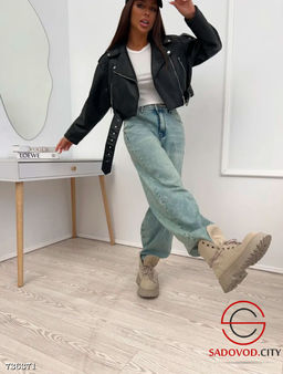 Женские широкие джинсы Багги - Bruno фото 4