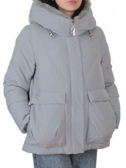 8809 GRAY Куртка зимняя женская (150 гр. холлофайбер)