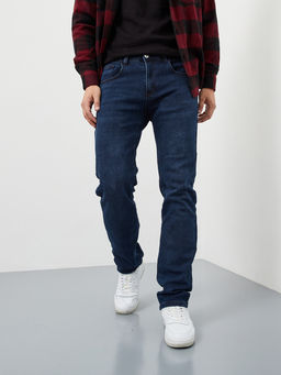 Утепленные мужские джинсы прямого кроя с начесом - Mossmore фото 13