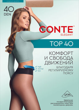 Колготки классические CONTE TOP 40 mocca - Conte elegant фото 2