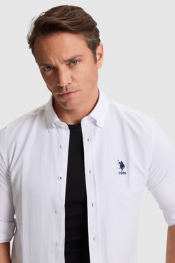 Erkek Beyaz Uzun Kollu Basic G_mlek - U.s. polo assn фото 2