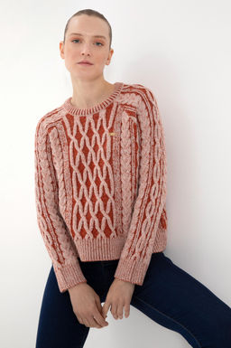 Kad_n Krem Kazak Sepette S_rpriz _ndirim