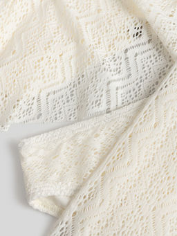 ACOOLA / Костюм купальный детский для девочек Kanau молочный  фото 3