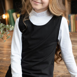 Сарафан детский школьный черный 930 (134, 68)