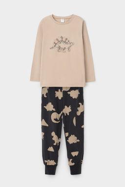 К 1606/темно-бежевый,дино пижама дет - Crockid фото 2