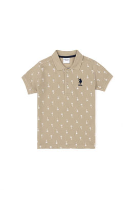 Футболка светло-хаки для мальчика - U.s. polo assn фото 2